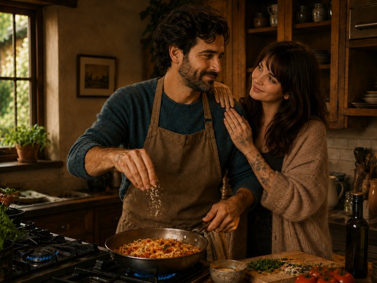 Gemeinsam Dantes Pasta kochen