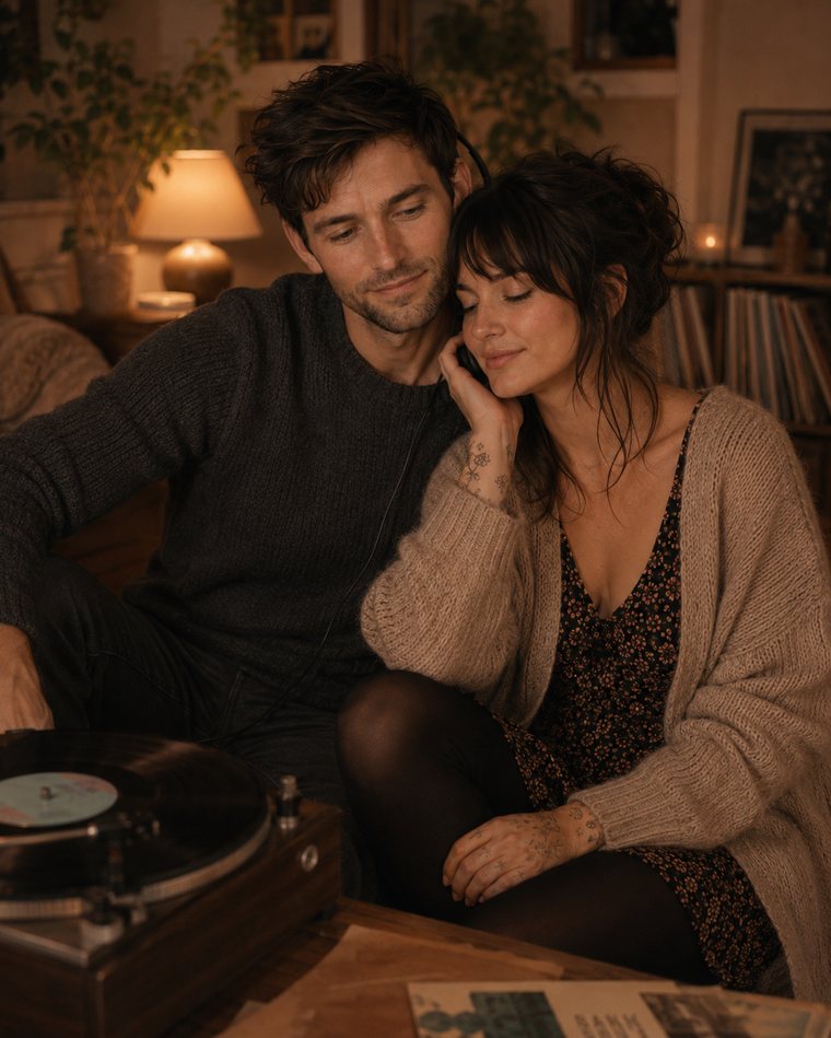 Listening to music with Adrian